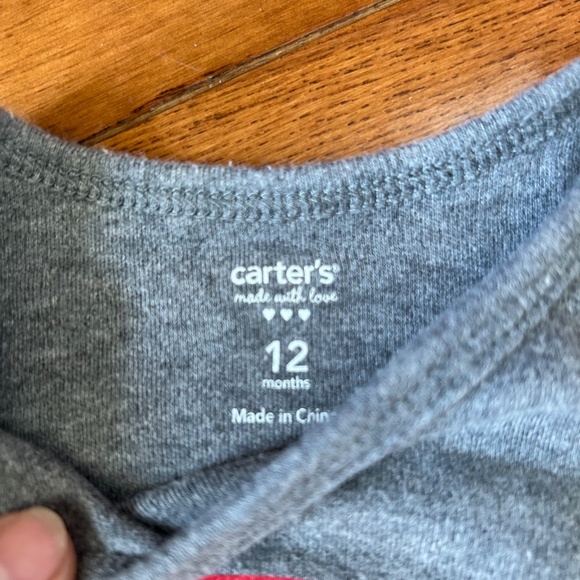 Sale: 5 for $10 - Carter's 12 mth onesie shirt - Picture 3 of 6